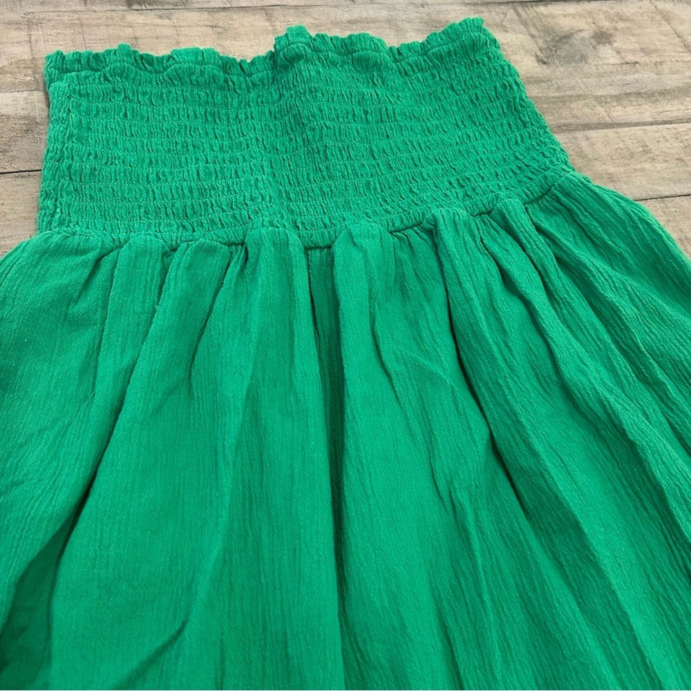 Smocked Waist Skirt Wild Fable Summery Vibrant Green Excellent Condition Small - Picture 2 of 7
